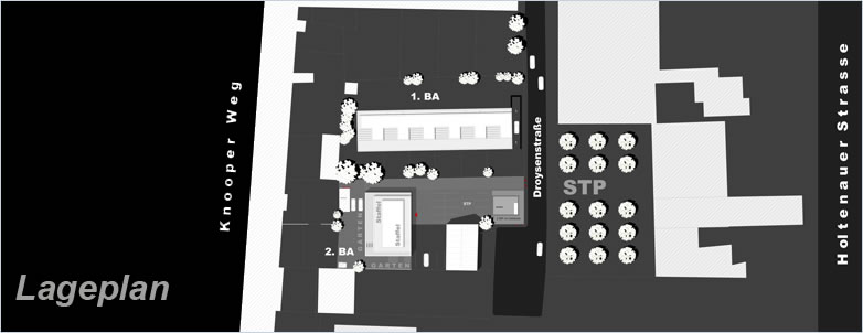 Stadtoase Holtenauer in Kiel - Lageplan